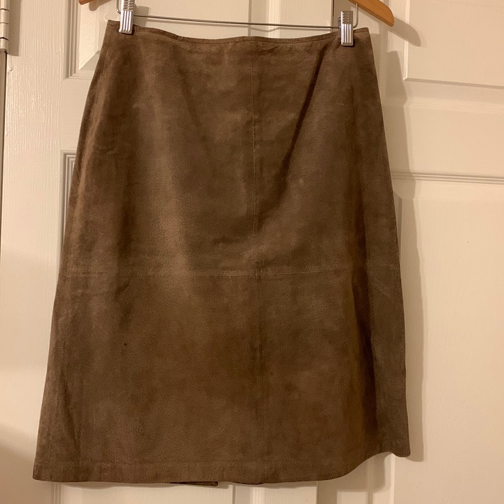 St. John's Bay Tan A-Line Skirt